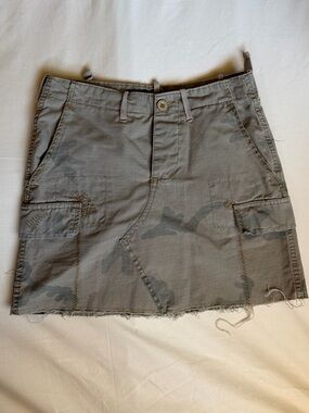 Y2k Wet Seal Camo Mini Skirt Embroidered